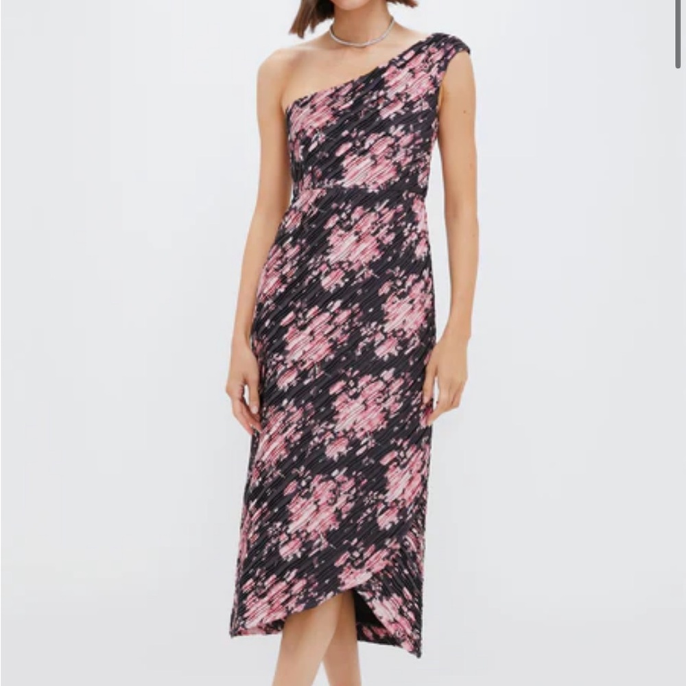 Tuckernuck One-Shoulder Pink and Black Dress